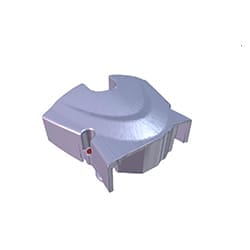 HALF CHAIN COVER ES BLACK HF DLX BS6 HERO 28 (11360ACK000S) — image 1